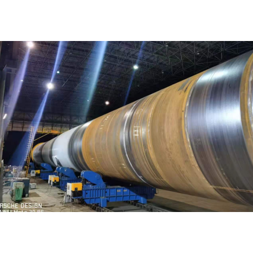 Wind Power Tower Long Tanks Turning Rolls